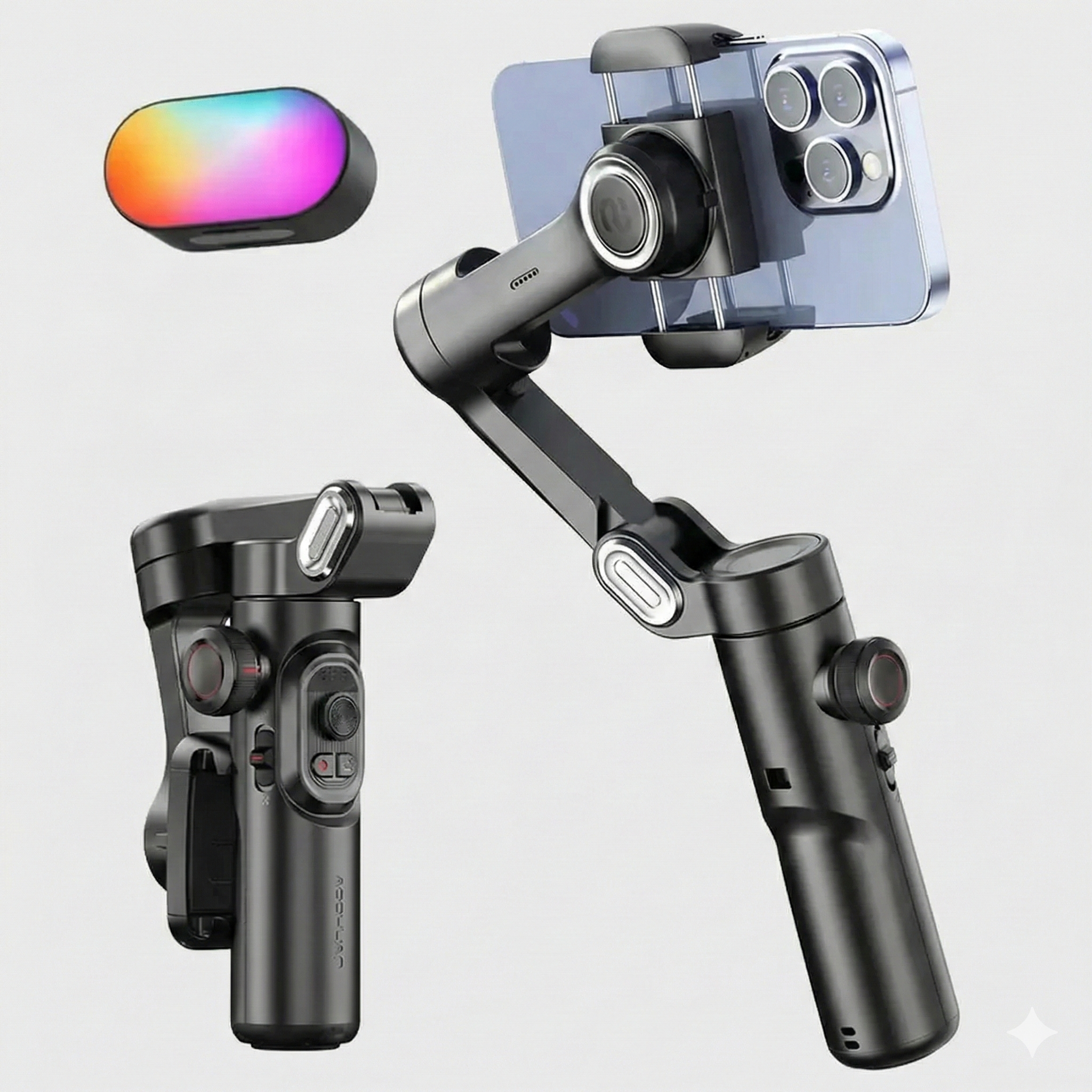 AOCHUAN® 3-Axis Handheld Gimbal Stabilizer para iPhone/Android