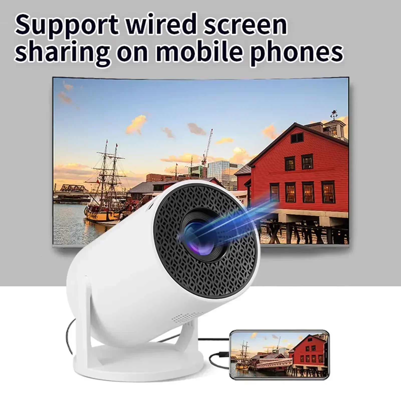 Projector 4K Portable Android Mini HY300